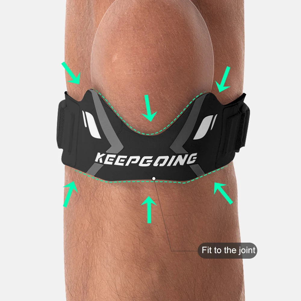 1PCS Patella Band Protection Kneecap Knee Tendon Support Strape Brace Adjustable Absorption Compression Pad Basketball