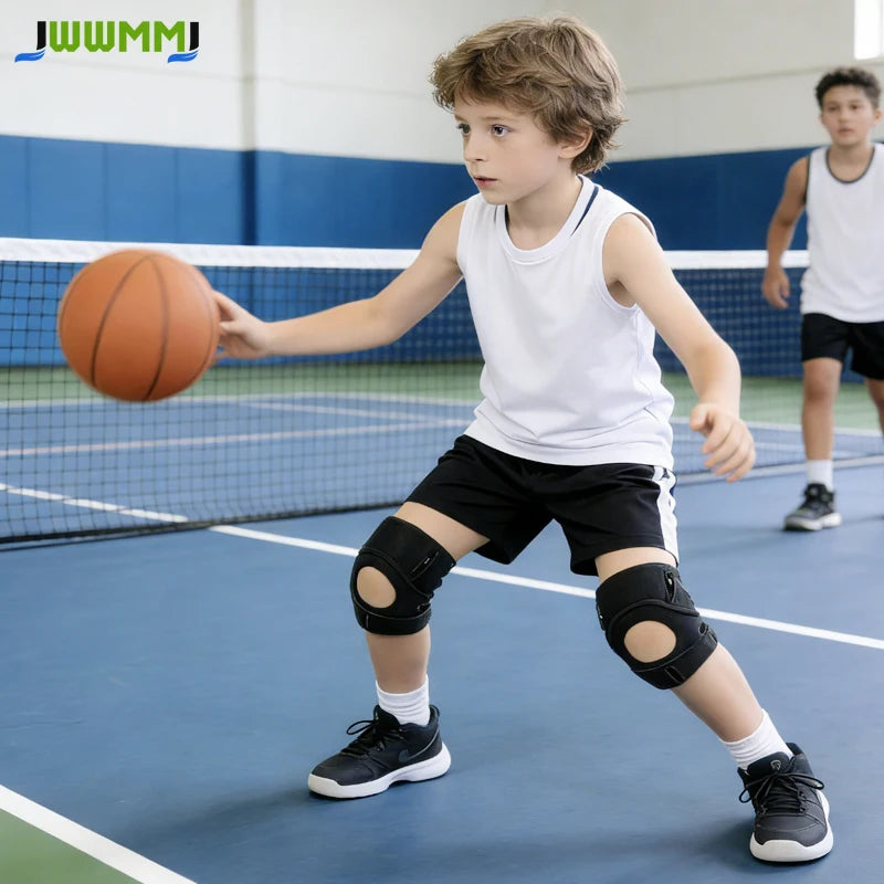 1pcs Adjustable Kids Knee Brace with Patella Gel Pads Youth Child Meniscus Tear Support Brace for Sports And Knee Pain Relief