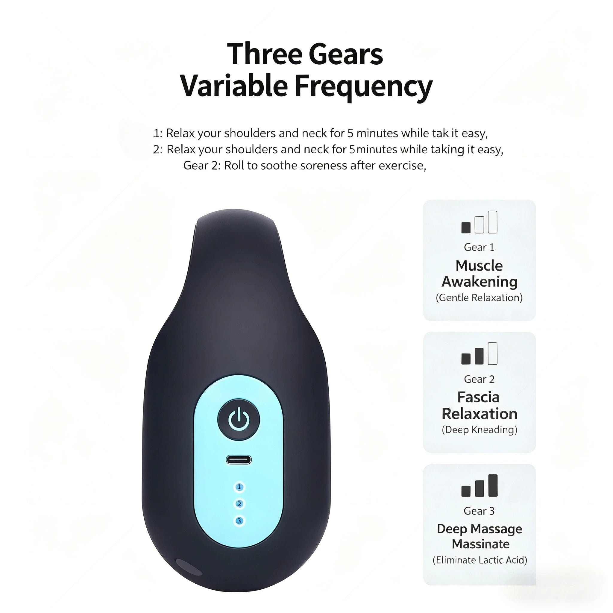 Electirc Roller Massage Deep Tissue Muscle Massage Roller Body Relaxation Relief Back Foot Leg Masajeador Fascia Roller Massage