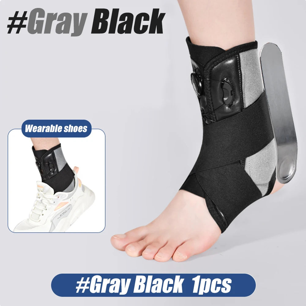 1pcs Adjustable Ankle Brace Support for Women & Men - Elastic Lace-Up Sprain Recovery Aid for Maximum Ankle Injury Relief