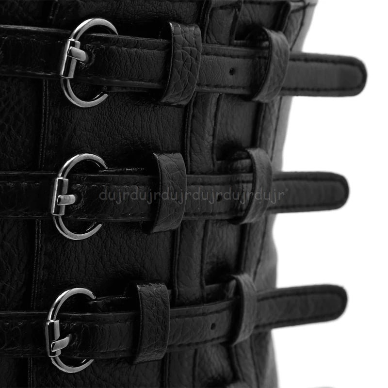 Fashion Retro Lady Waist Shape Corset Wide Elastic Faux Leather Black Belt Stretch Waistband New Au28 19 dropship