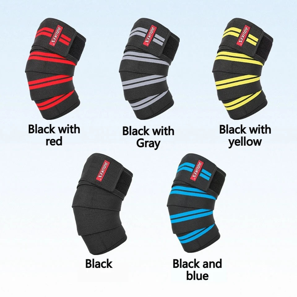AOLIKES 1PCS Sports Knee Wraps for Men &amp; Women | Ideal for Cross Training,Gym Workouts, Weightlifting,Fitness &amp; Powerlifting