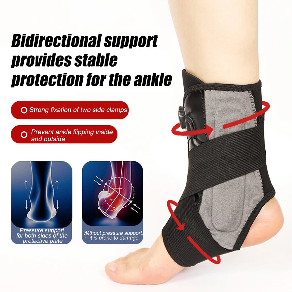 1pcs  Adjustable Ankle Brace Support for Women &amp; Men - Elastic Lace-Up Sprain Recovery Aid for Maximum Ankle Injury Relief
