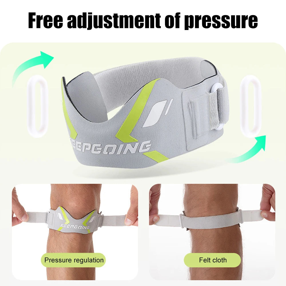 1PCS Patella Band Protection Kneecap Knee Tendon Support Strape Brace Adjustable Absorption Compression Pad Basketball