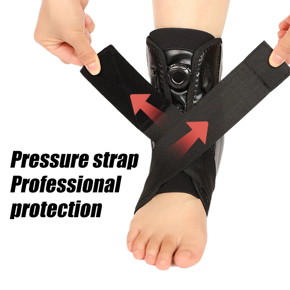 1pcs  Adjustable Ankle Brace Support for Women &amp; Men - Elastic Lace-Up Sprain Recovery Aid for Maximum Ankle Injury Relief