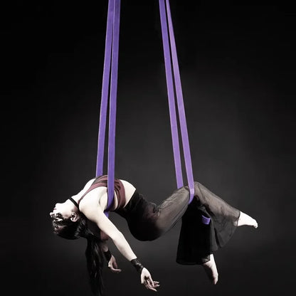 double loop Aerial Loops Aerial Straps Ropes 2 Meters suspension rope beltAerial Acrobatics Body Loop Trap Circus Apparatuses