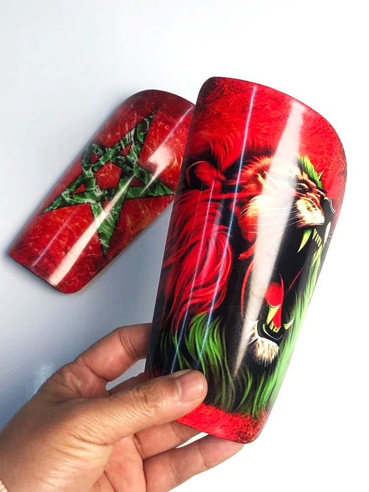 Adult Children Football Shin Guard Leg Protectors For Calf Protection Team Training Red Insert Board Shin pads In Stock