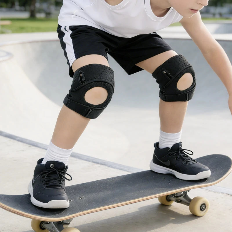 1pcs Adjustable Kids Knee Brace with Patella Gel Pads Youth Child Meniscus Tear Support Brace for Sports And Knee Pain Relief