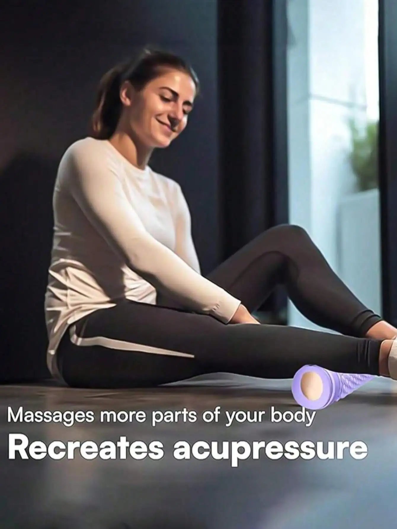 1pc Foot Massage Roller Foot Muscle Smooth Roller Trainer Multi Functional Foot Massage Wheel