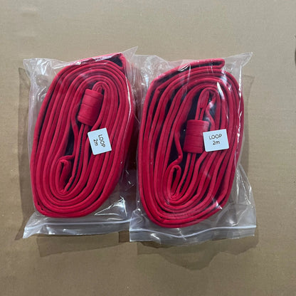 double loop Aerial Loops Aerial Straps Ropes 2 Meters suspension rope beltAerial Acrobatics Body Loop Trap Circus Apparatuses